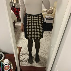 HM black paneled skirt